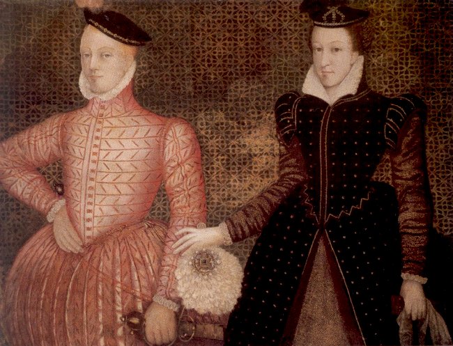 Mary Stuart & James Darnley. 1560's fashion.